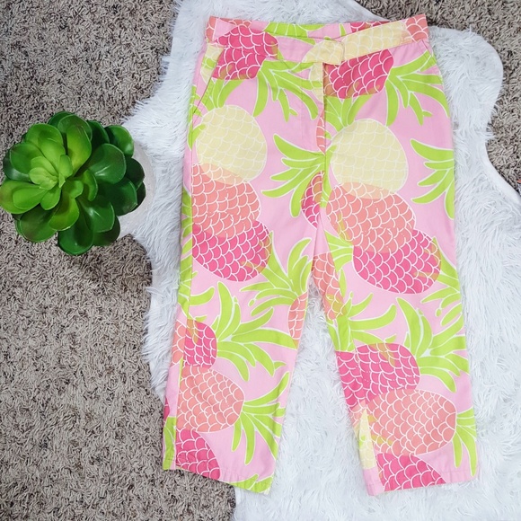 Lilly Pulitzer Other - Lilly Pulitzer Pineapple Cropped Pants Sz 8 #303
